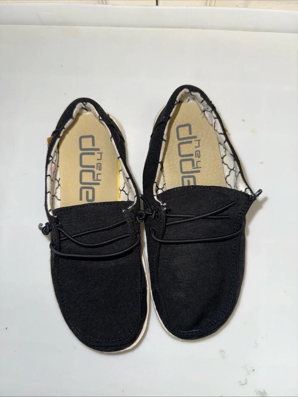 Hey Dude Wendy Black  Slip-On Shoes, Size 12 K.     Kids shoes